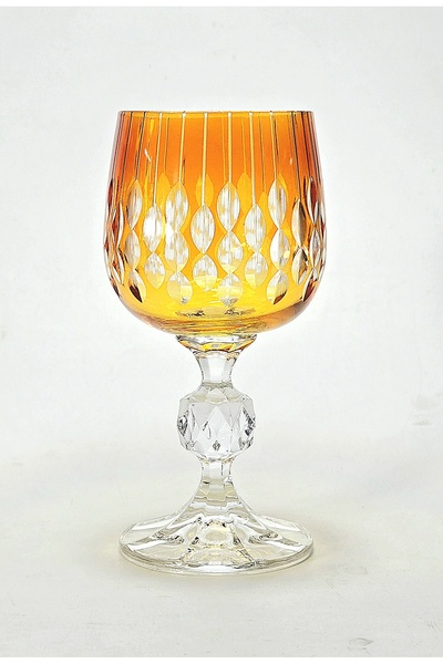 Kristal Market Bohemia Crystal Handmade Drop Coffee Side Glass 150Cc