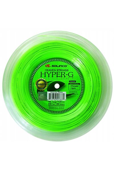 NO BRAND Corz de tenis Solinco Hyper-G Soft verde, 1,25, bobină de 200 m