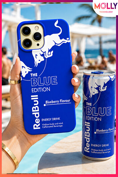 Molly iPhone 13 PRO MAX İçin Saks Mavisi The Blue Edition Desenli İçi Kadife ...