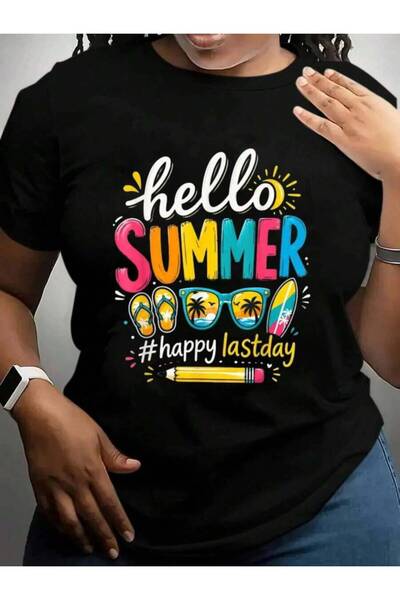 2BIR Hello Summer Happy Last Day Of Teacher Back To School Black Graphic T Sh...