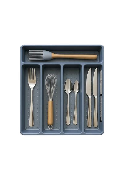 Generic Cutlery Tray for Kitchen Drawer Organizer – Durable 5-Compartment kit...
