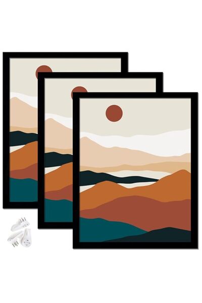 Generic Brand Black 11x14 Picture Frame Set of 3, High Transparent Frame for ...