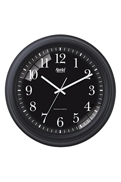 Generic Ajanta Wall Clock Designer Wall Clock - 1107 - Black