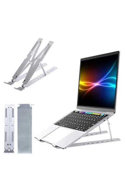 Generic Adjustable Laptop Stand, Portable Aluminium Laptop Riser Laptop Holde...
