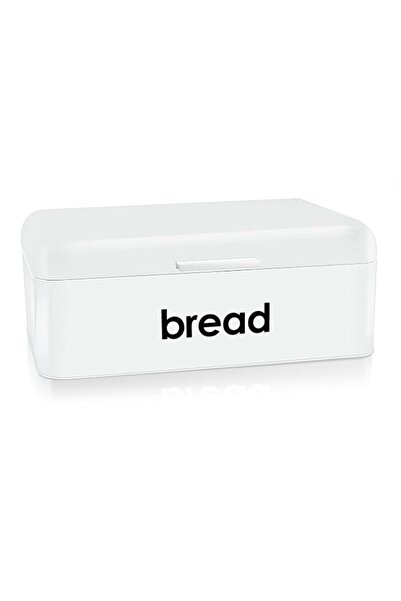 Generic E-Far Vintage Bread Box For Kitchen Countertop, White Metal Storage C...