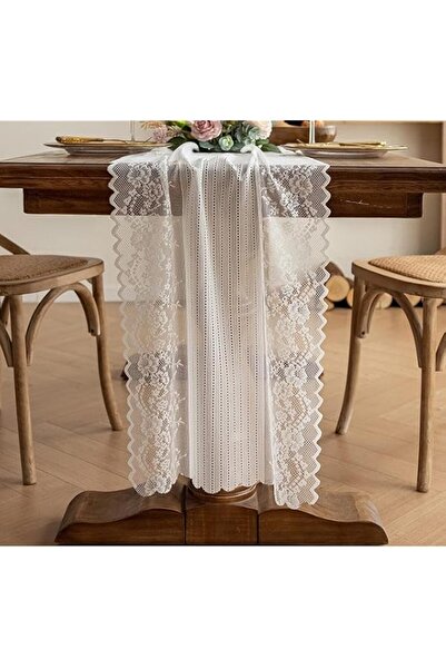 Generic Lace Table Runner 45*240CM Hollow Elegant Tablerunners Decoration for...