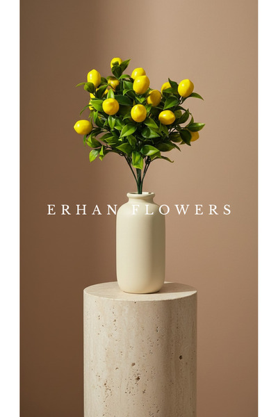 ERHAN FLOWERS YAPAY 7 DALLI LİMON DEMETİ (SAKSISIZ)