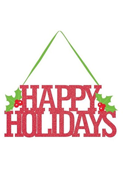 Generic Creative Converting Merry Christmas Glitter Hanging Sign