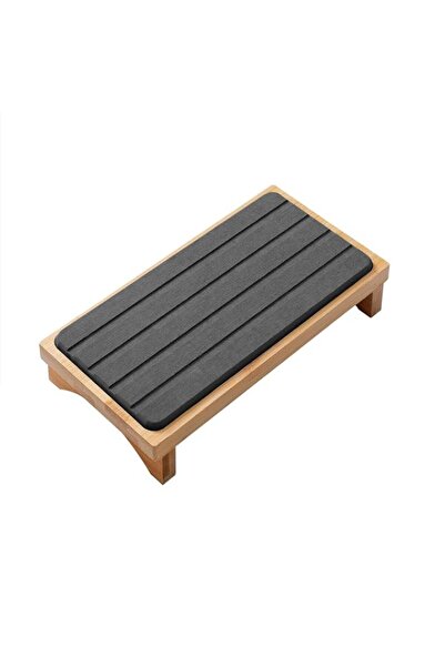 Generic Wooden Riser Soap Tray, Soap Dish Holder with Water Absorbing Mat for...