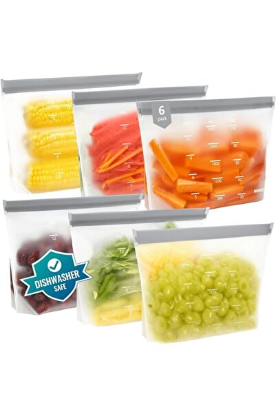 Generic Dishwasher Safe Reusable Silicone Freezer Bags – BPA-Free, Leakproof ...