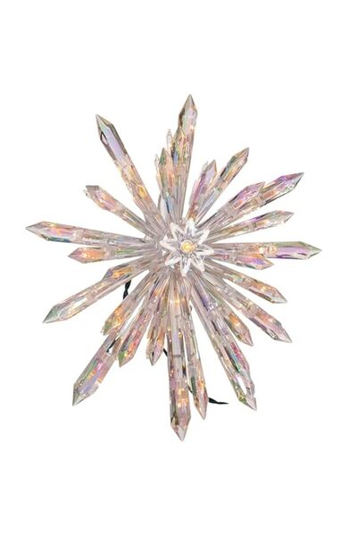 Generic Kurt S. Adler Kurt Adler UL 30-Light Crystal Snowflake Treetop, 11.25...