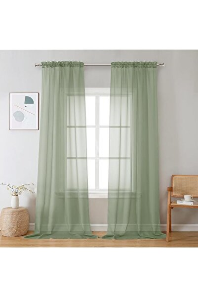 Generic Brand OVZME 2 Pieces Bedroom Curtains 95" Length for Farmhouse, Voile...