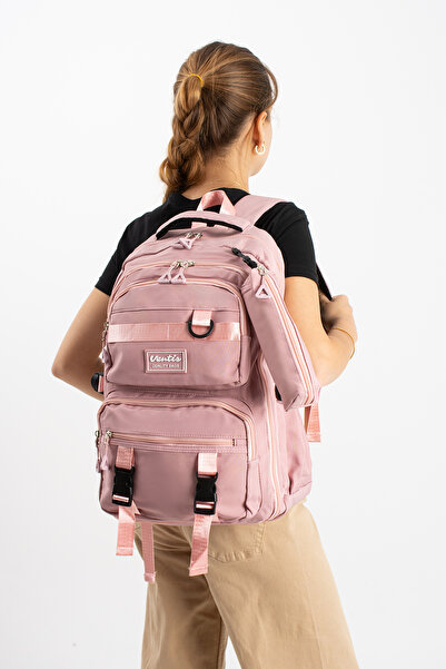 ventis qualty – School Bag Waterproof Clinker Fabric Unisex Backpack Model (7C)