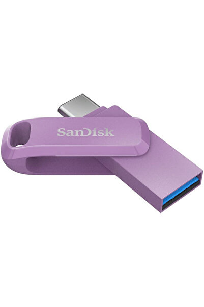 SanDisk Ultra Διπλό Στικάκι USB 2.0 64GB με συνδέσεις USB-A & USB-C, Μωβ