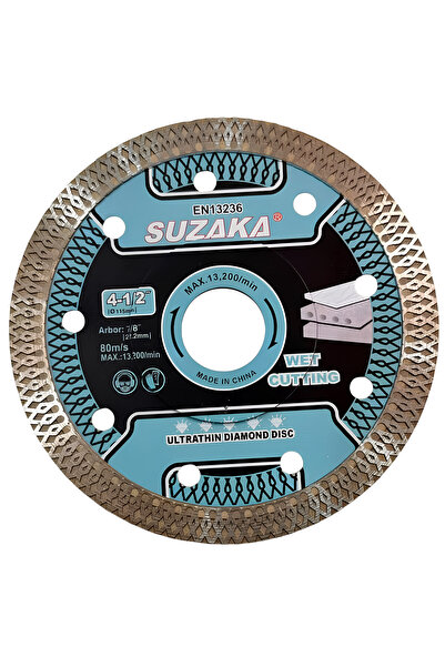 SUZAKA قرص ألماس فائق النحافة (حافة شبكية) 4-1/2 بوصة 115 مم - مجموعة من 10 قطع