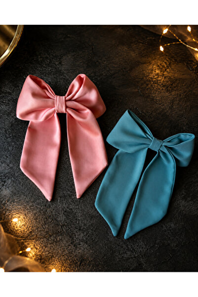 vikivin bebe Set of 2 Large Bowknot Automatic Hair Clips for Women and Childr...