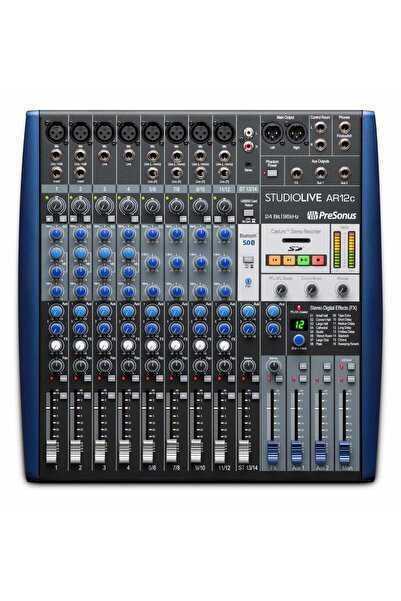 PRESONUS StudioLive AR12c, 14 Kanal, Hibrit Dijital/Analog Mikser