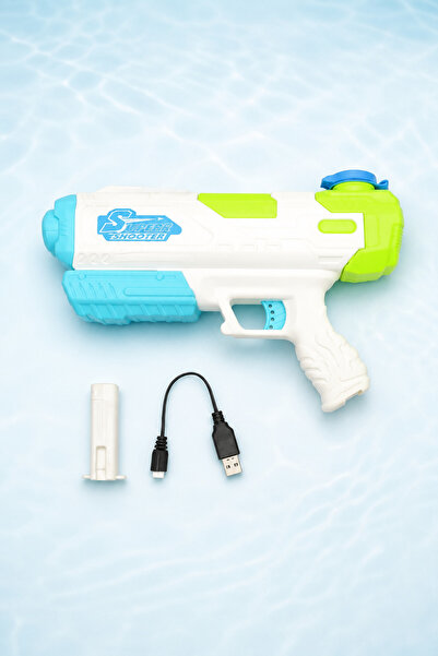 welcomein Oyuncak Şarjlı Otomatik ve Manuel Su Tabancası 5-7 M Menzili Water Gun
