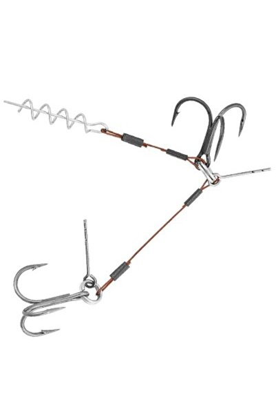 Baracuda Additional system with two anchors (1x7) for twister fishing 9 cm, 1...