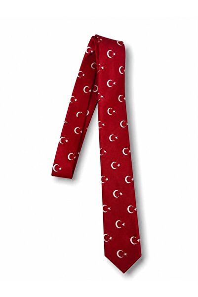 CREWTURK Tie "Red Plain with Turkish Flag"