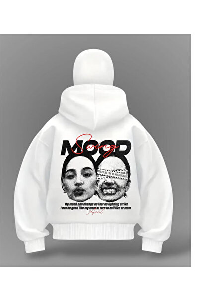 DİVİN Ninja Printed Oversize Sweatshirt Unisex Hooded Loose Fit Sweatshirt