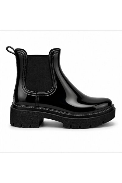 Black Flex PLATFORM KADIN YAĞMUR BOTU SİYAH 36-40
