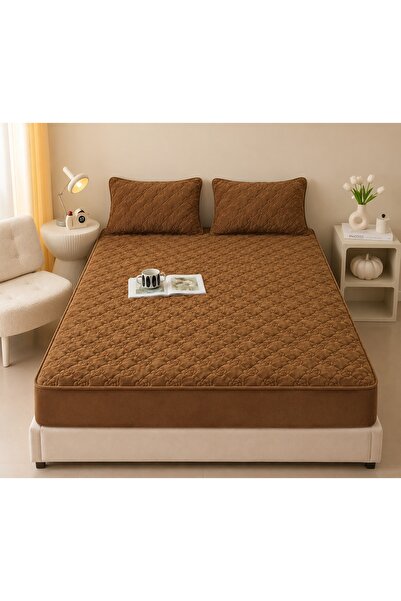CHIRASO Set Topper pentru saltea CHIRASO, Catifea Matlasata, ELASTIC 160x200c...