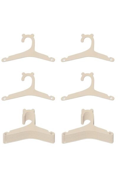 Generic Wooden Baby Hangers, Kids Clothes Hangers with Bear Ears Design, 9 In...