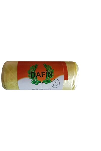 Dafin Saci menajeri , saci de gunoi , DAFIN, sac de 35 de litri , 50 de saci pe rola . culoare galben. LDPE 55cm x 60 xm
