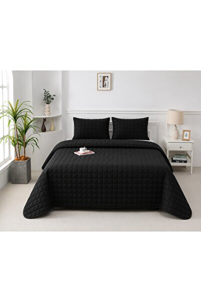 CHIRASO Двулицев капитониран комплект покривало за легло, 3 части, 220x240 см...