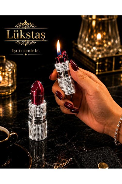 Lüks Taş taşlı ruj çakmak [ 1 adet ]