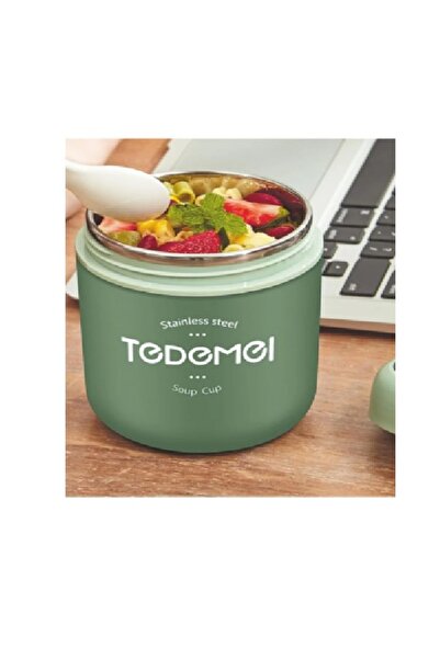 tüftürük Stainless Steel Leak-Proof Storage Container with Spoon Nutrition Co...