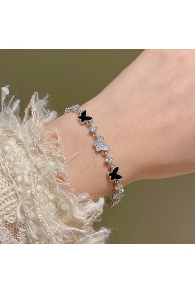 Heda Jewelry سوار الفراشة السوداء