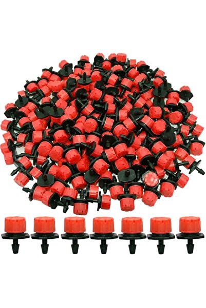 Generic Kalolary 200Pcs Adjustable Drip Irrigation Emitters, 1/4Inch Adjustab...