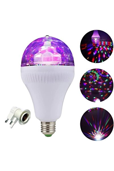 Generic TERRIFI E27 Disco Light Bulb Rotating LED Party Bulb Strobe Light for...
