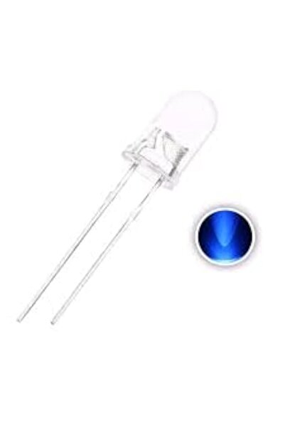 Generic 3mm LED Crystal Blue refers to a light-emitting diode (LED) with a di...