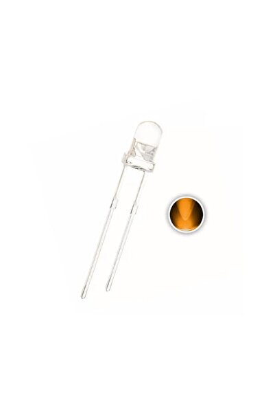 Generic KNP Super Bright 3mm Orange LED is a compact, high-efficiency, and du...