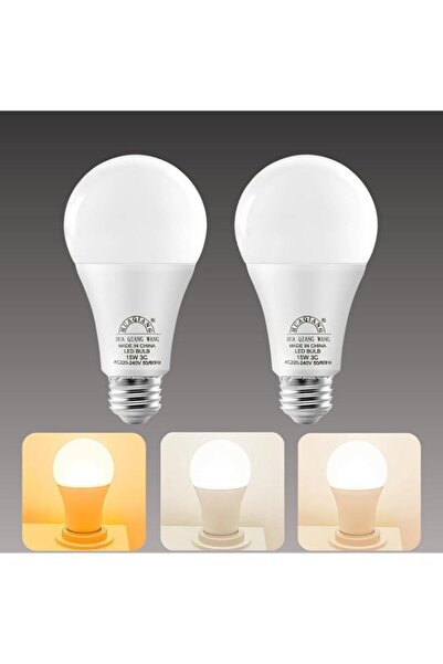 Generic HUA QIANG WANG E27 LED Light Bulb 15W, 3 Color Switchable (3000K/4000...