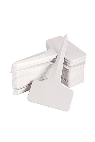 Generic KINGLAKE 100 Pcs 6 x10cm Plastic Plant T-Type Tags Nursery Garden Labels