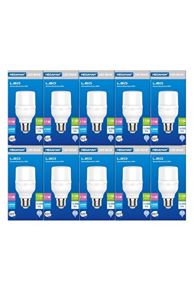 Generic Megaman Led Stick Half 11w 6500k E27 (pack of 10)