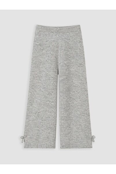 LC Waikiki LCW Kids Gri Kız Çocuk Triko Pantolon
