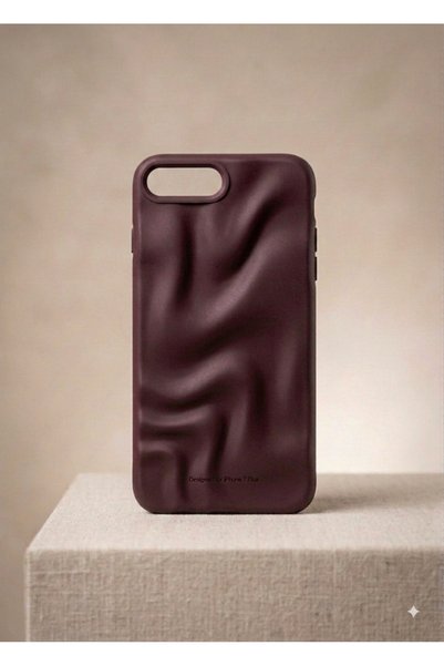 Turkuaz Store iPhone 7 Plus/Iphone 8 Plus Compatible Case. Embossed Wave Desi...