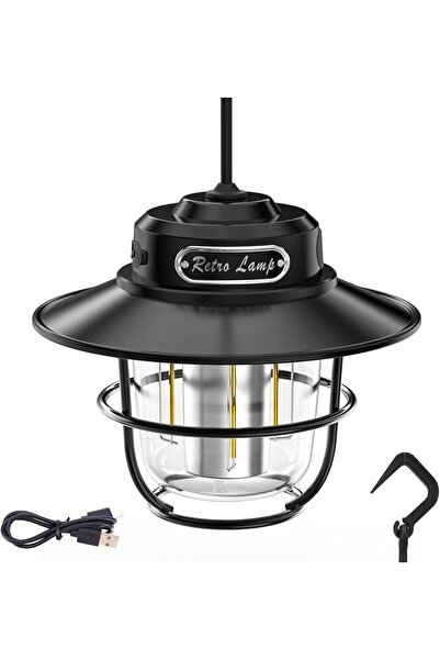 Cady One USB C Rechargeable Led Camping Lantern Hook Hanging Tent Light 4 Lig...