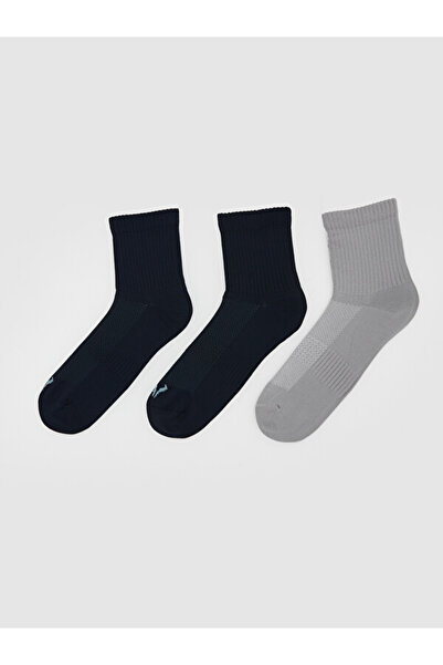 LC Waikiki Rmz Gi̇yi̇m Farkiyla Men's Socks 3-Piece Set