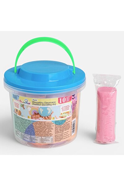 OEM Argilă de modelat Smile Kids - 10 culori pastel, 500g