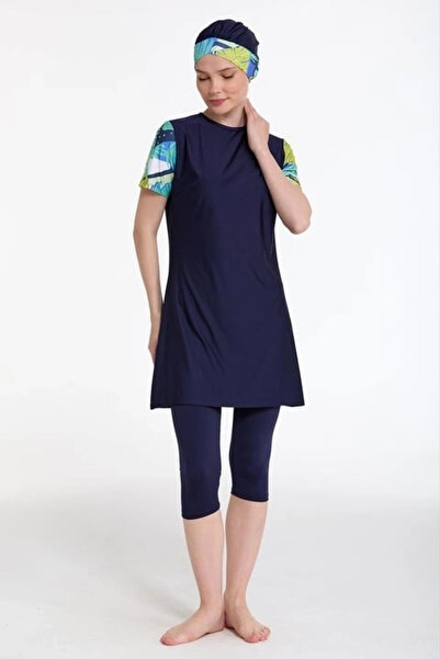 Beruflic Ri̇vamare 0718-332Semi-Closed Hijab Set