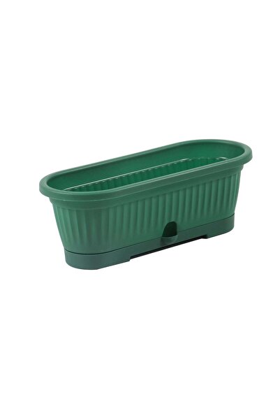 OEM Jardiniera din plastic Verbena, cu suport, interior / exterior, ovala, ve...