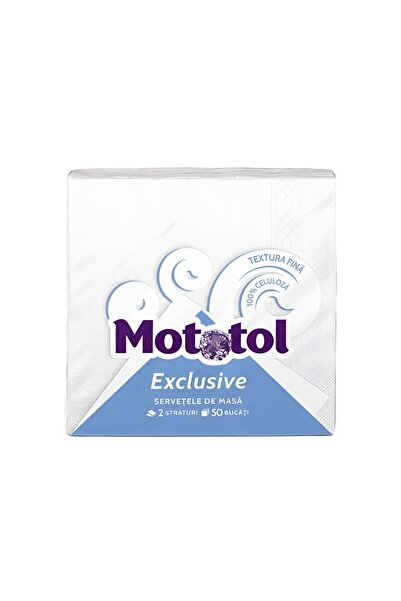 OEM Servetele de masa Mototol, alb, 2 straturi, 39 x 39 cm, 50 buc / pachet