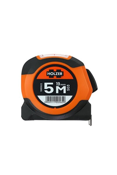 OEM Metal tape measure, with lock, with hooks, Holzer S03-5019, 5 m