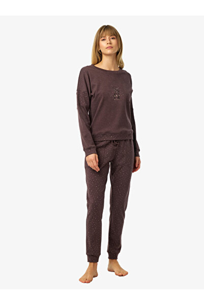 Blackspade Kadın Pijama Takımı 52238 - Mürdüm